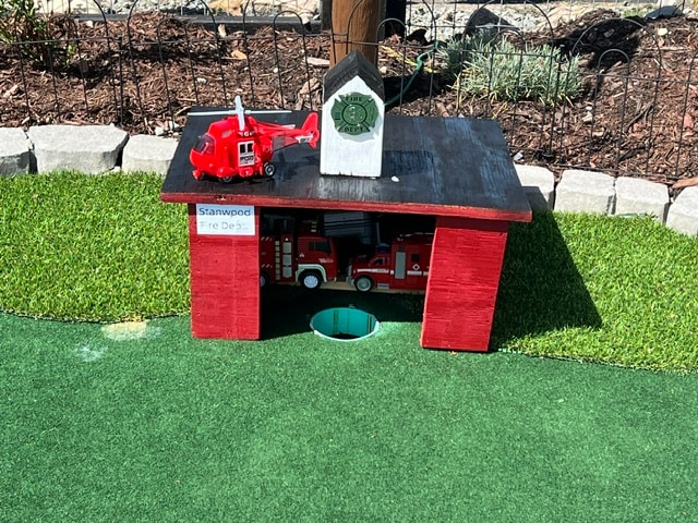 Another hole on the mini golf course